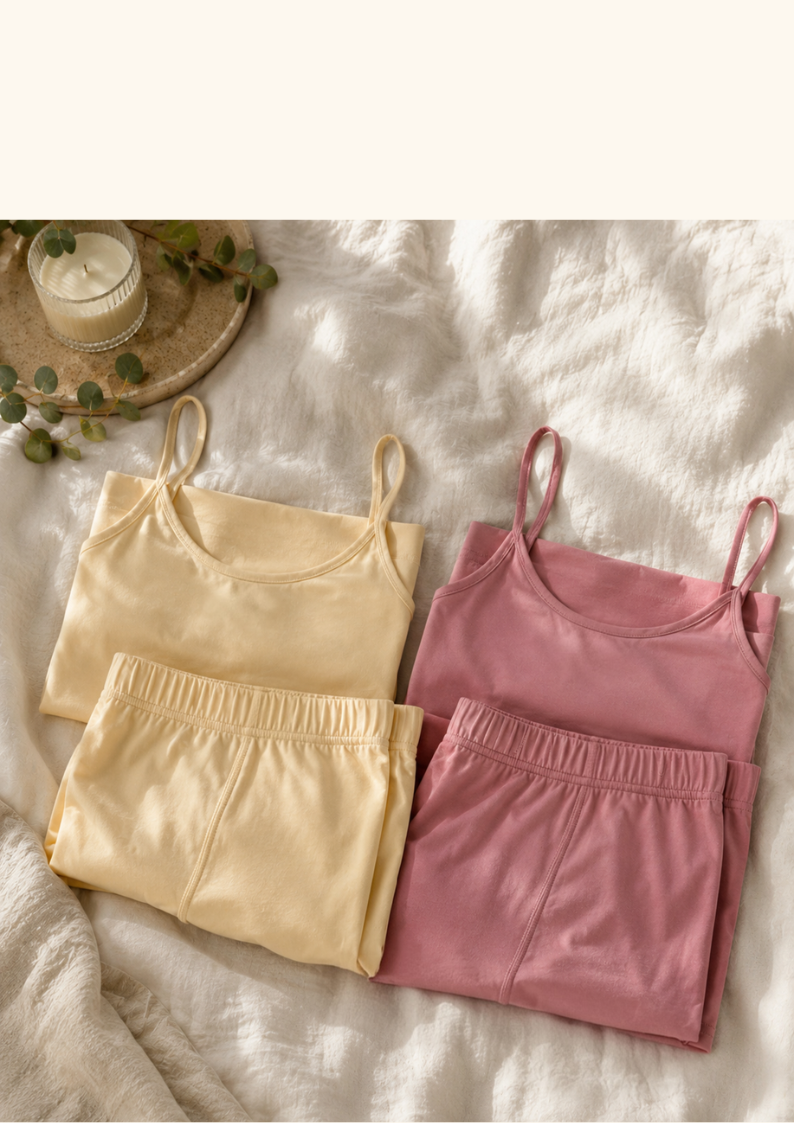 Bamboo Boxer Style shorts and Cami Top