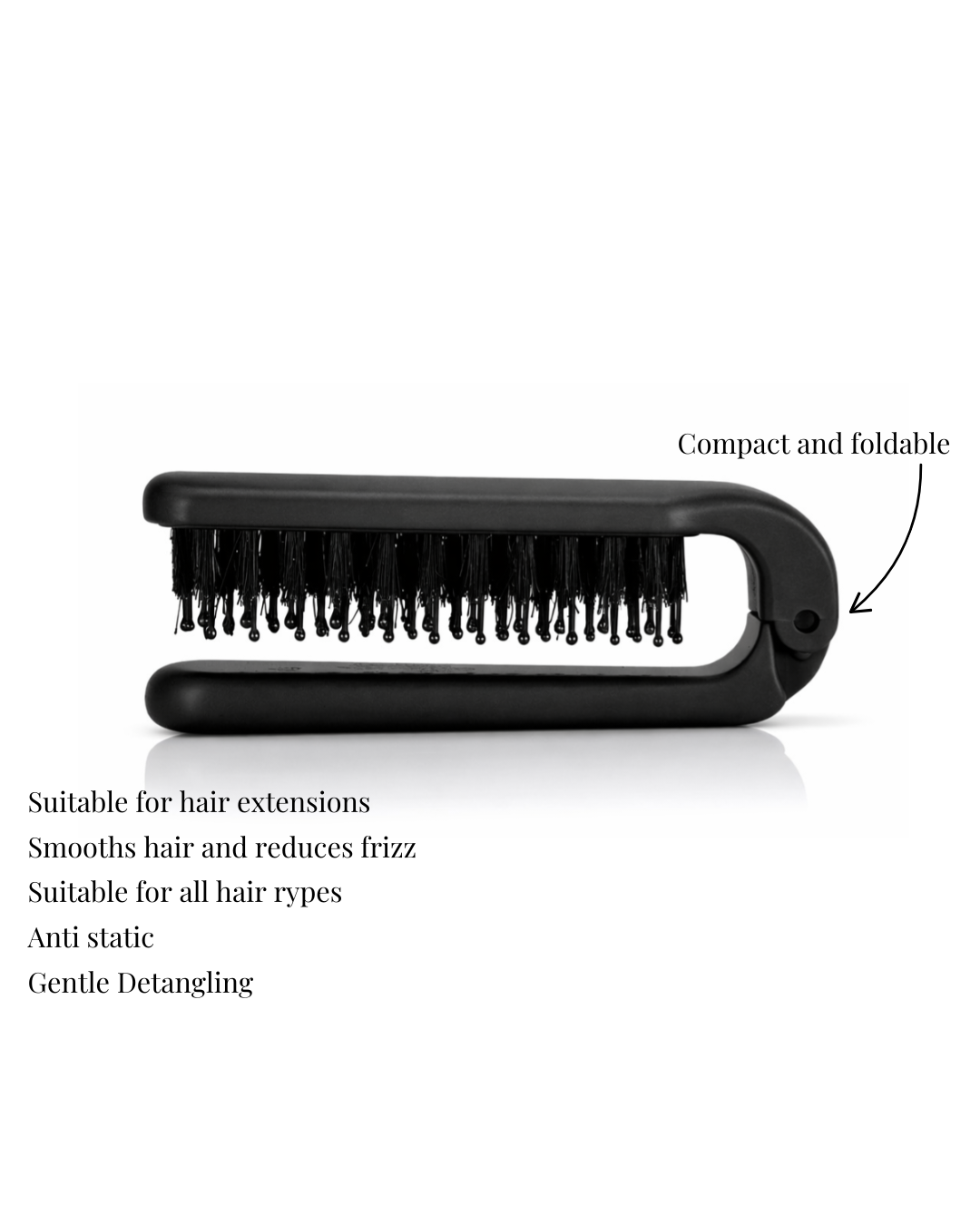 Tame the Mane - Compact travel hairbrush